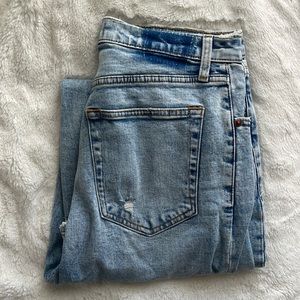 Abercrombie &Fitch Wide Leg Denim-No Holes-Minimal Distressed Details-Size 30/10